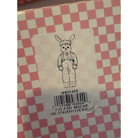 Potpourri Press Happy Hollow Bunny Pair Clementine Hezekiah 1992 w Boxes - Picture 10 of 11